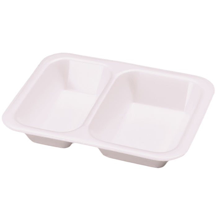 Bols thermiques en mousse XPS - 230 x 180 x 40 mm - environ 1600 ml - divisés en deux parties