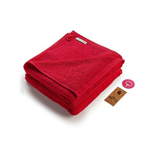 Serviette fashion rouge - 50 x 100 cm - 100% coton