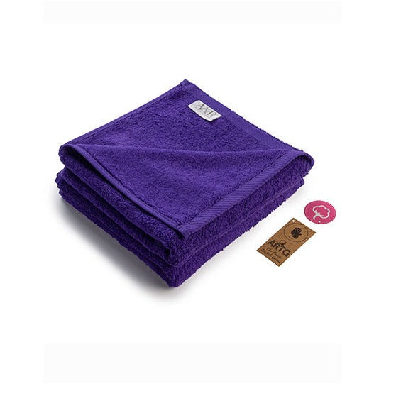 Serviette fantaisie violet - 50 x 100 cm - 100% coton