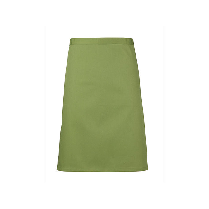 Tablier mi-long vert clair - taille universelle - 70 x 50 cm - 65% polyester / 35% coton