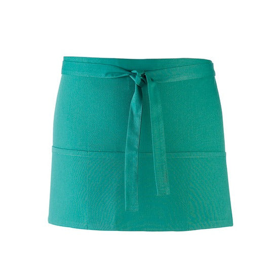 Schürze Colours Collection 3-Pocket Emerald - 60 x 33 cm - 65% Polyester / 35% Baumwolle